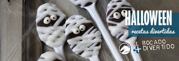 Halloween Recetas || Cucharas momificadas de Chocolates Clavileño