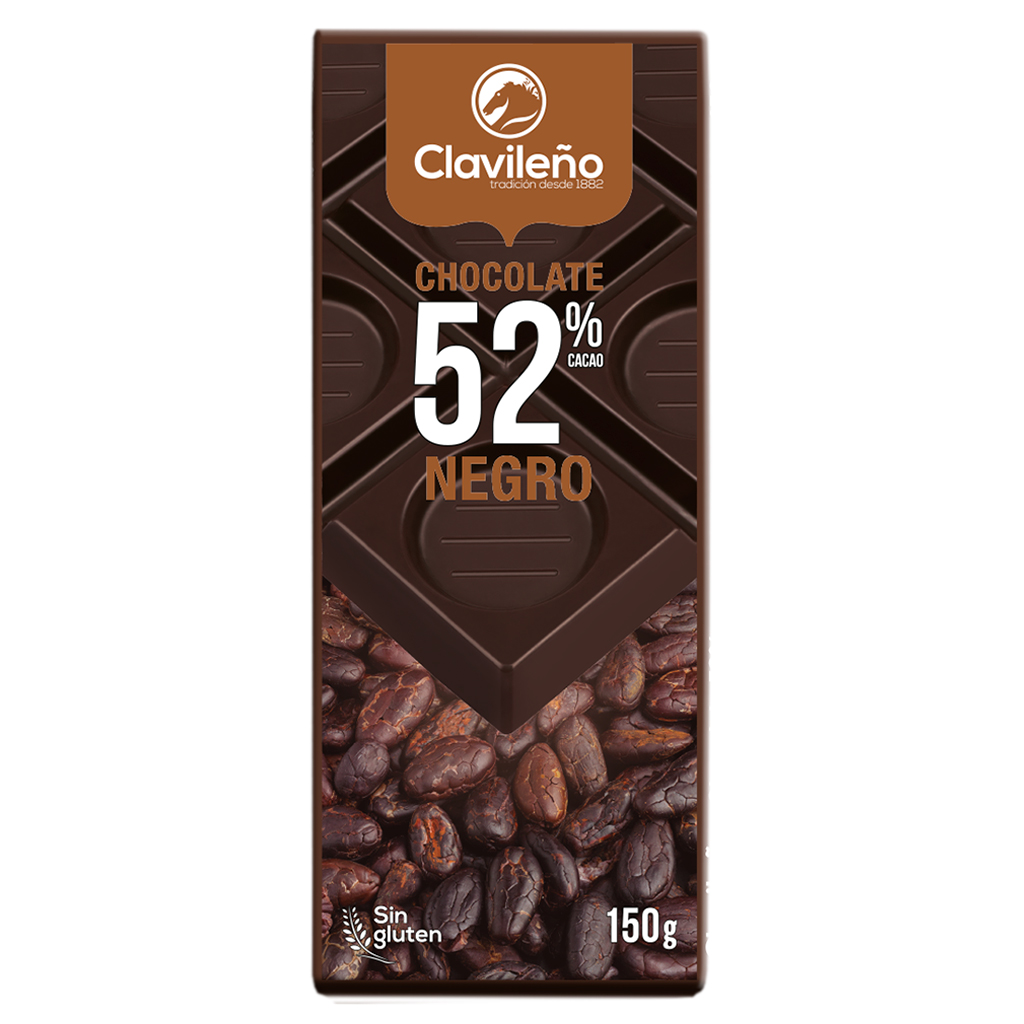 Chocolate puro 52% cacao - Chocolates clavileño