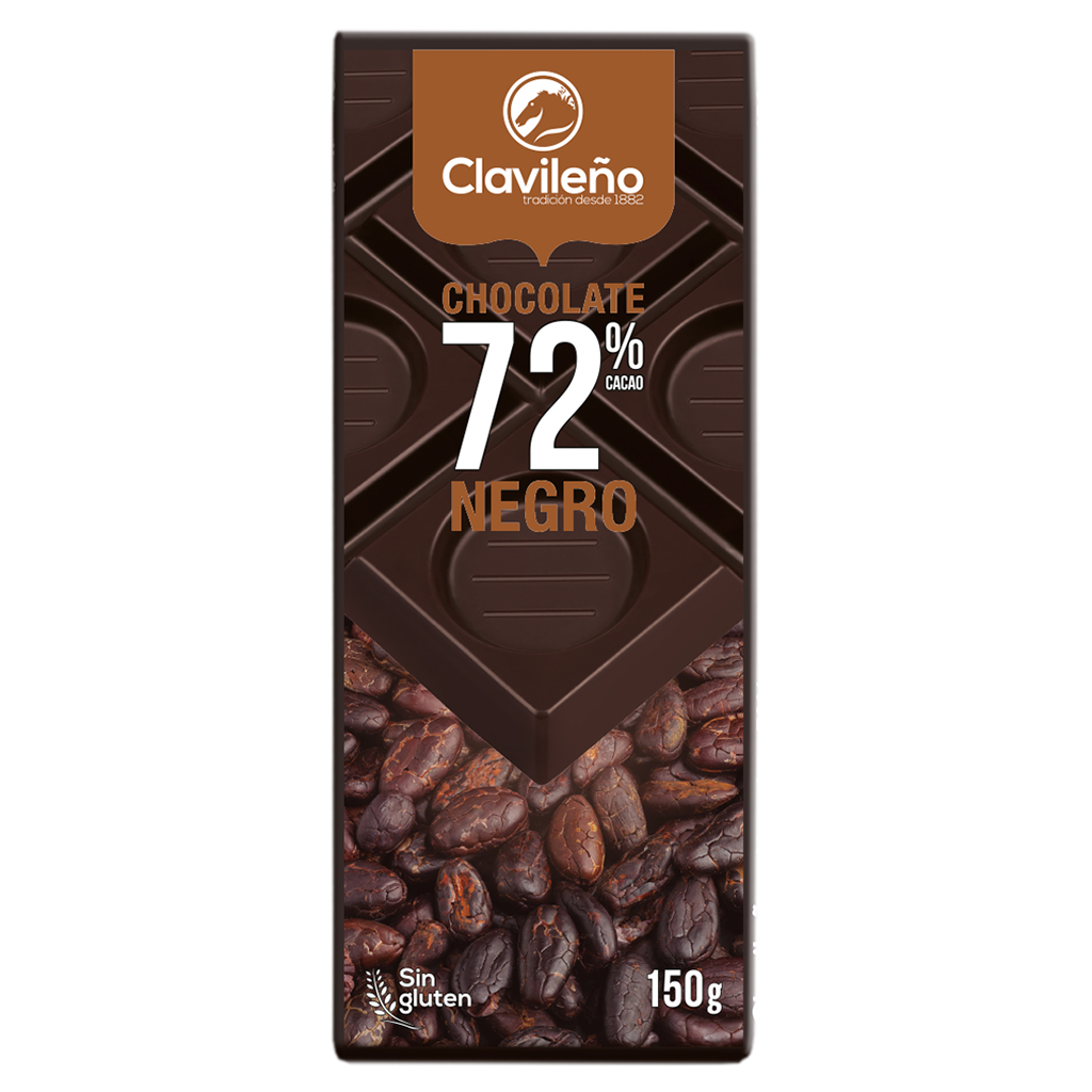 Chocolate puro 72% cacao - Chocolates clavileño